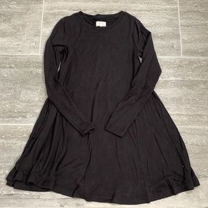 Lou & Grey Black Supersoft Swing Dress, Size XS